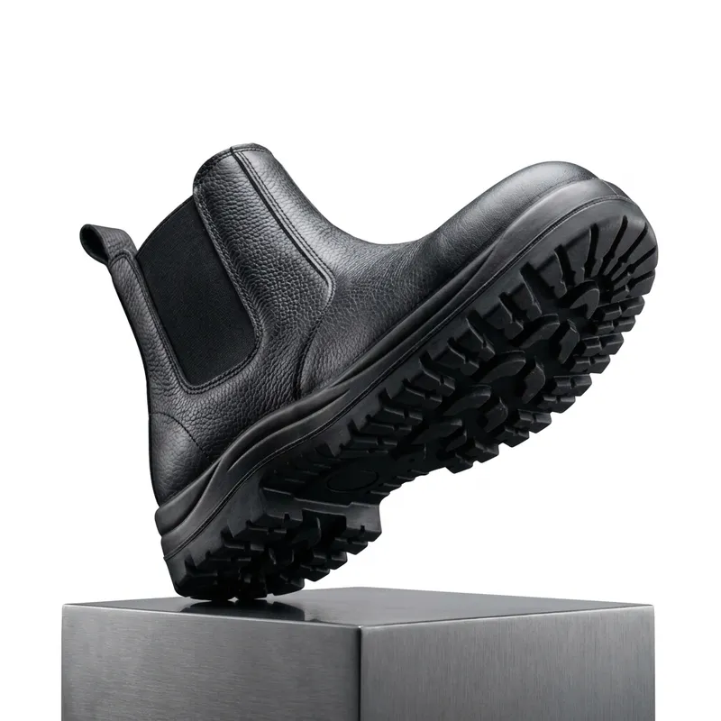 Sepatu Safety Boots Slip-On Cheking